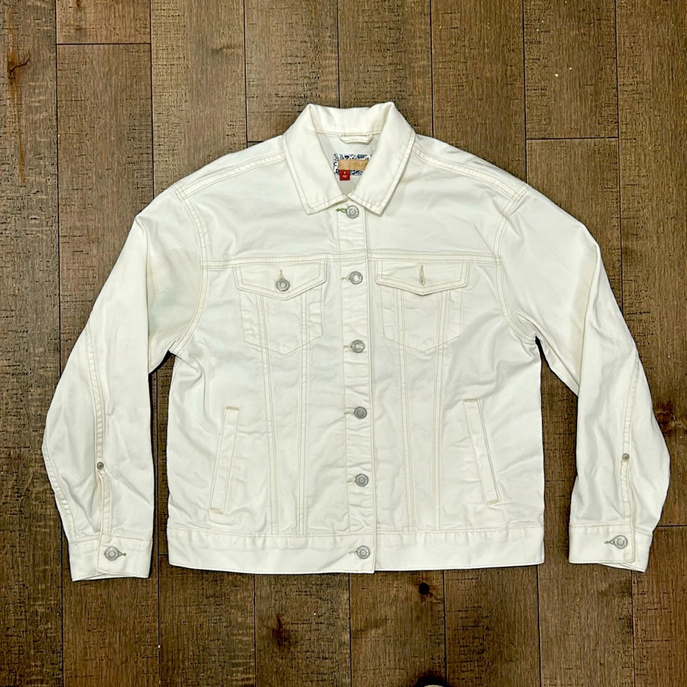 PILCRO White Denim Jean Jacket